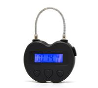 Meichoon Verrouillage de la Minuterie Cadenas Intelligent pour le Contrôle de la Chasteté Compte à Rebours de 99 Heures Idéal pour les Jeux pour Adultes Noir