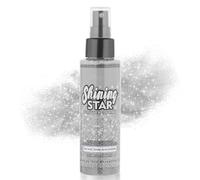 MEICOLY Spray à paillettes argentées pour vêtements, visage, corps, corps et peau
