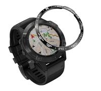 MEIDAI Pour Garmin Fenix 7 6 6XPro Saphir Lunette Bague Couverture en Acier Inoxydable Coque de Protection Smart Watch Sport Adhésif Case Bumper Ring (couleur : A, taille : pour Fenix 6X-6X Pro)