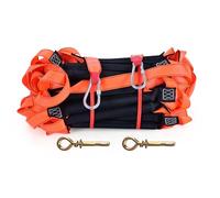 Meidansini Échelle de Secours Souple 3 m - Ignifuge, 2 à 3 Étages, Réutilisable pour Fenêtre, Balcon et Cabane dans les Arbres