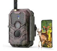 Meidase S600 4G LTE Caméra de Chasse, 48MP 1296P, Vision Nocturne 25m, Activation Mouvement 0.2s, Étanche IP66, Transmission par Application Mobile, Surveillance De Extérieurs Équipée d'une Carte SIM
