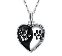 MEIDERBO Collier urne pour cendres en argent sterling 925 avec pendentif en forme de colibri/papillon/vache des Highlands/musique/éléphant/libellule/ailes d'ange avec outil de remplissage, Argent