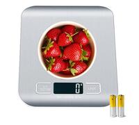 MEIDONG Balance alimentaire 33 LB, 5 unités avec affichage LCD pour la cuisson-cuisson, acier inoxydable et verre trempé
