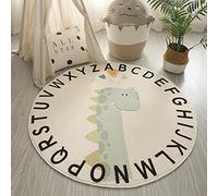 MEIFEISEWU Tapis Enfant Tapis Chambre Enfant Tapis Jeu Tapis Poil Ras Enfant Tapis Rond Lavable Tapis Rampant pour bébé Tapis Doux Tapis de Chambre d'enfant Tapis de Salon Tapis de Chambre à Coucher