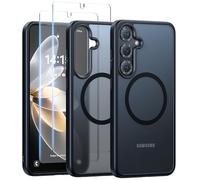 Meifigno Coque magnétique antichoc pour Samsung Galaxy S25 Plus 6,7", compatible avec MagSafe, protection contre les chutes de qualité Mil, dos translucide mat, coque fine pour Galaxy S25 Plus (2025