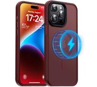 Meifigno Magic Mag Series for iPhone 15 Pro Max Coque Rouge
