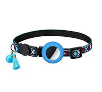 MEIFULLE Collier Airtag réglable en Nylon pour Chiot et Chat, avec Clochette, Anti-Perte, avec Support Apple Airtag