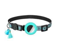MEIFULLE Collier Airtag réglable en Nylon pour Chiot et Chat, avec Clochette, Anti-Perte, avec Support Apple Airtag