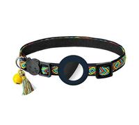 MEIFULLE Collier Airtag réglable en Nylon pour Chiot et Chat, avec Clochette, Anti-Perte, avec Support Apple Airtag
