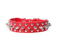 MEIFULLE Collier pour Chien Style Punk en Cuir PU à Pointes - Réglable pour Chiens de Taille Moyenne et Grande
