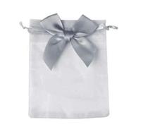 MEIFULLE Lot de 20 sachets à Bijoux en Organza avec nœud 9 x 12, 10 x 15, 13 x 18 cm, Pochette d'emballage pour Bijoux et Bonbons, Sac Cadeau avec Cordon de Serrage