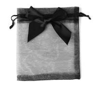 MEIFULLE Lot de 20 sachets à Bijoux en Organza avec nœud 9 x 12, 10 x 15, 13 x 18 cm, Pochette d'emballage pour Bijoux et Bonbons, Sac Cadeau avec Cordon de Serrage