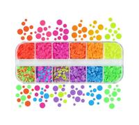 MEIFULLE Paillettes holographiques pour moules en résine époxy, Remplissage, Paillettes Rondes, Accessoires DIY, décoration d'ongles, Fournitures pour la création de Bijoux