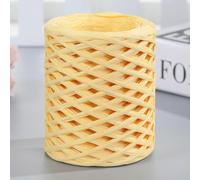 MEIFULLE Ruban de Raphia 200 mètres pour Emballage Cadeau, Ficelle Naturelle élégante pour Une présentation soignée, idéale pour Les Loisirs créatifs et l'emballage de Cadeaux de fêtes.