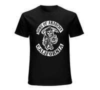 MEIFULONG Men's Son's of Anarchy T-Shirt Black M