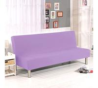 Meigeh Housse Clic Clac Housses de canapé sans Bras 3 Places Housse de Canapé Clic Clac Housse de canapé-lit Extensible