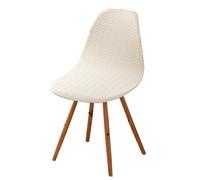 Meigeh Housses de Chaise Scandinave Couvre Chaise Scandinave pour Salle à Manger Extensibles Revêtement de Chaises de Cuisine Beige Lot de 6