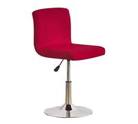 Meigeh Housses de Tabouret de Bar Housses de Chaise Housses de Tabouret de Bar pour Salle à Manger Extensible Housses de Tabouret de comptoir Vin Rouge 2 pièces