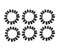 Meigui une 18 Broches pour les Jeux Mobiles PUBG ÉCran de Presse Manches de Doigt Noir et Jaune (96 PièCes SéRies)