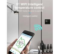MEIH 85-250V Wi-Fi Smart Thermostat Thermostat programmable hebdomadaire APP Control Rétro-éclairage LCD Contrôleur de température pour plancher chauffant électrique Protection contre la surchauffe Fo