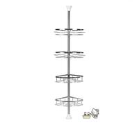 meihe Etagère de Douche-Télescopique en Acier Inoxydable-Etagère de Douche d'angle-Serviteur de Douche-Etagères de Rangement de Salle de bain(4 NIVEAU)