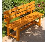 Meihkkud Banc de Jardin extérieur, Loisirs Siège en Bois Massif, Banc publique, pour 2 à 3 Personnes, pour Cour, Pelouse(150 * 38 * 79cm/59 * 14.9 * 31.1in,Yellow)