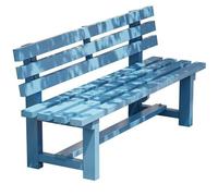 Meihkkud Banc de Jardin extérieur, Loisirs Siège en Bois Massif, Banc publique, pour 2 à 3 Personnes, pour Cour, Pelouse(150 * 38 * 79cm/59 * 14.9 * 31.1in,Blue)
