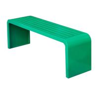 Meihkkud Banc d'extérieur galvanisé, Banc de Parc en métal, Sièges Jardin, siège de 2-3 Personnes,résistant aux intempéries(120 * 40 * 45cm/47.2 * 15.7 * 17.7in,Green)