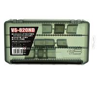 Meiho Tackle Box Versus VS-820 ND Boîte de rangement Noir, Noir , Noir fumé