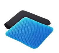 MEIION Apazia Coussin de siège Ergonomique - Soulage Dos et Hanches, diminue Pression Coccyx et Nerf sciatique - Gel rafraîchissant, Base antidérapante - pour Voiture