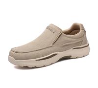 MEIION Canles Deklan Chaussures décontractées en toile pour homme Chaussures confortables à enfiler légères et respirantes pour le quotidien avec semelle intérieure ergonomique et soutien du talon,