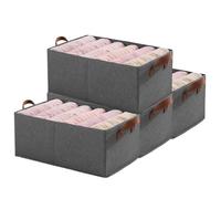 MEIION casa corner BoxyTidy - Boîte de Rangement Pliable Ultra Résistante Lot de 2/4/6/8/10 Boîtes de Rangement Tissu Pliables avec Poignées, Panier de Rangement Pratique pour Dressing et Armoire