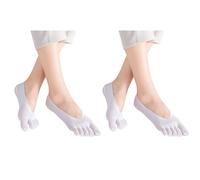 MEIION Chaussettes orthopédiques de compression à cinq doigts pour femmes, confortables et respirantes, anti-odeur, invisibles sous les chaussures