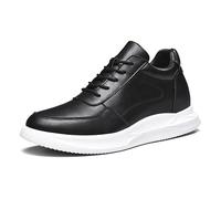 MEIION cosmoora Baskets Cuir Mars CosmoLift avec Réhausse Intégrée de 6 à 10 cm Baskets Homme Confortables avec Talon Caché Style Élégant et Antidérapant