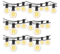 MEIION debrico Solar Festoon Lights Guirlandes lumineuses LED étanches pour patio et jardin - Ampoules G40 décoratives