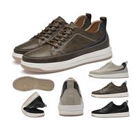 MEIION Elevateshoes Carlos Chaussures de rehaussement de hauteur invisibles pour homme - Baskets sportives ultra légères, 4/6/8 cm, confortables et respirantes pour le quotidien et le travail, Kaki 6