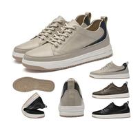 MEIION Elevateshoes Carlos Chaussures de rehaussement de hauteur invisibles pour homme - Baskets sportives ultra légères, 4/6/8 cm, confortables et respirantes pour le quotidien et le travail, Beige 8