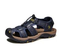 MEIION heritage lyonnais OrthoBreeze - Sandales d'été à confort orthopédique homme Sandales en cuir véritable pour hommes, modèles fermés pour randonnée, sport et marche estivale