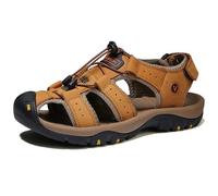 MEIION heritage lyonnais OrthoBreeze - Sandales d'été à confort orthopédique homme Sandales en cuir véritable pour hommes, modèles fermés pour randonnée, sport et marche estivale