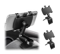 MEIION Inovia AutoClip - Support de téléphone pour Tableau de Bord 2pcs Support de Téléphone Voiture Rotatif 360°, Automobile pour Smartphones de 4 à 7 Pouces, Installation Facile