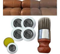 MEIION Maison culte maisonculte Revita/Pommade réparatrice pour Cuir et Meubles Pinceau applicateur Baume pour Cuir avec Brosse - Kit de réparation et Polissage pour Meubles