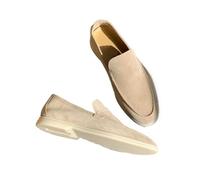 MEIION Mocassins classiques en daim pour homme - Mocassins confortables
