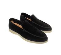 MEIION Mocassins classiques en daim pour homme - Mocassins confortables