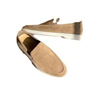 MEIION Mocassins classiques en daim pour homme - Mocassins confortables