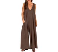 MEIION montalpin mont alpin Combinaison fluide et décontractée Combinaisons d'été pour Femmes Élégantes à Manches Courtes, Décontractées avec Poches, Style Chic pour Toutes Occasions