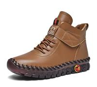 MEIION nevova NevOY - Bottines orthopédiques en cuir et fourrure intérieure Bottines d'Hiver Orthopédiques Femme - Imperméables, Confortables, Soutien Plantaire
