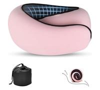 MEIION Nomadike NOMAREST | Coussin de Voyage en Mémoire de Forme Oreiller de Voyage Ergonomique en Mousse à mémoire de Forme, Parfait pour Avion et Voiture, Confort Ultime Garanti.