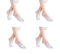 MEIION Sameo Chaussettes orthopédiques de compression à cinq doigts pour femmes, confortables et respirantes, anti-odeur, invisibles sous les chaussures