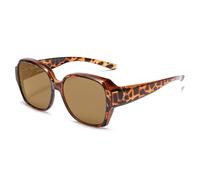 MEIION Solène Paris OptiNight - Ambre Nocturne Lunettes de soleil polarisées légères avec protection UV400, idéales pour conduire et pêcher, conçues pour les porteurs de lunettes