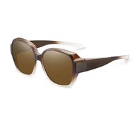 MEIION Solène Paris OptiNight - Ambre Nocturne Lunettes de soleil polarisées légères avec protection UV400, idéales pour conduire et pêcher, conçues pour les porteurs de lunettes